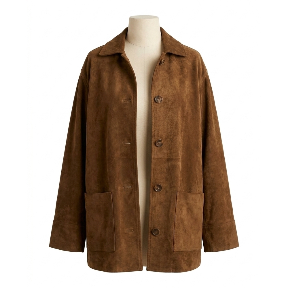NEW Z SUPPLY decker suede chore jacket in coconut